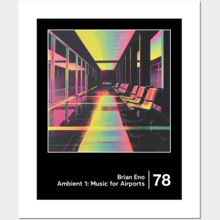 Music for Airports -  Minimalist Graphic Artwork Design Posters and Art